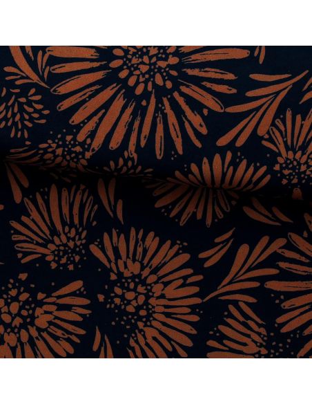 Viscose stof - Audrey zwart en bruin