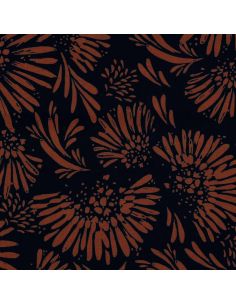 Viscose stof - Audrey zwart en bruin