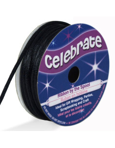 Ratstaartkoord Celebrate zwart - 2 mm x 10 meter