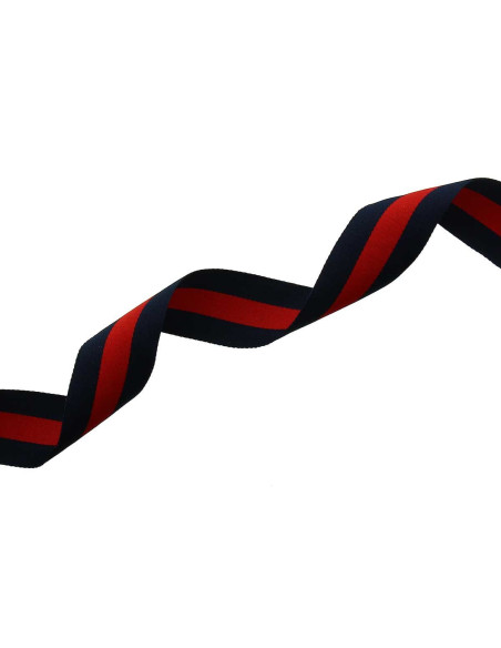 Gallonstrepen 40 mm - Blauw en rood