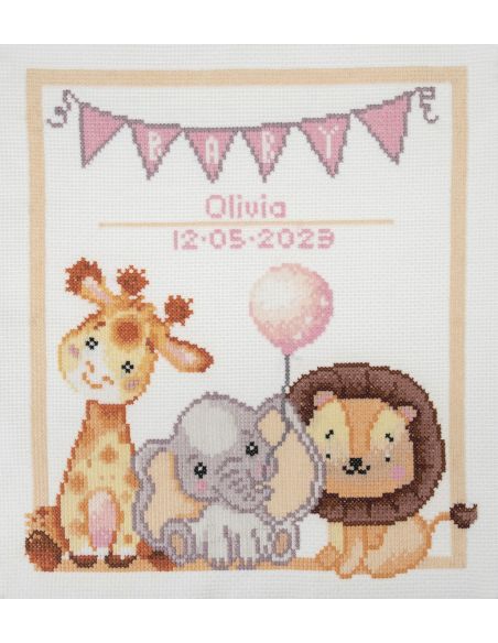 Groot telpakket kruissteek - Baby dieren