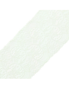 Elastisch kant grote breedte 16,7 cm - Ecru