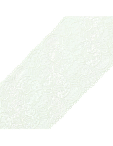 Elastisch kant grote breedte 16,7 cm - Ecru