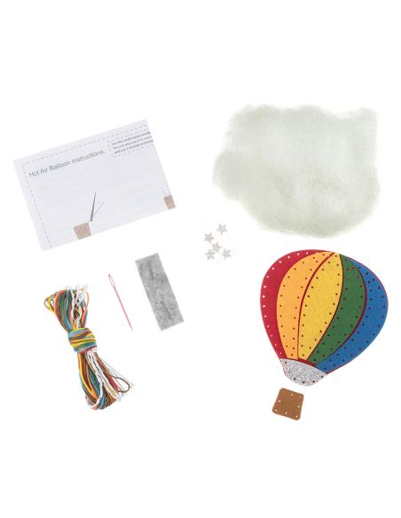 Vilt decoratieset: Luchtballon
