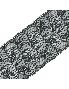 Elastisch kant grote breedte 16,7 cm - Antraciet
