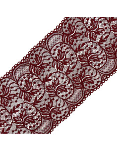 Elastisch kant grote breedte 16,7 cm - Bordeaux