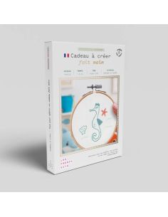 Borduurpakket French'kits - Zeepaardje 2