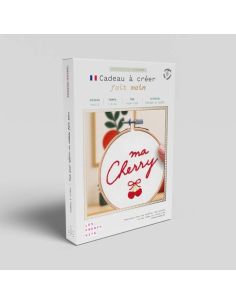 Borduurpakket French'kits - Ma cherry 2