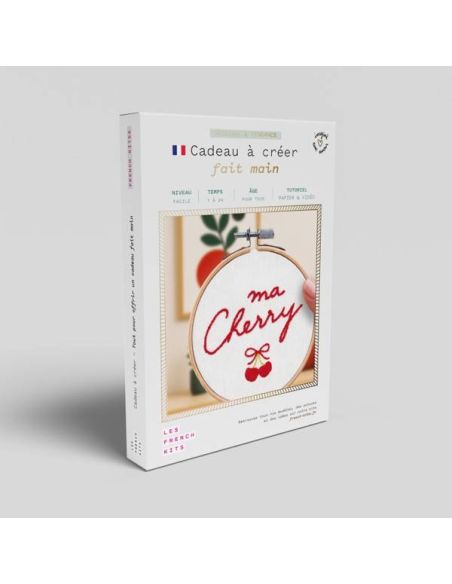 Borduurpakket French'kits - Ma cherry