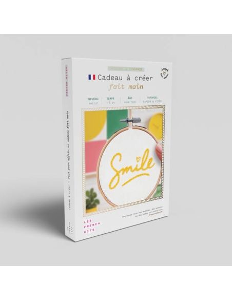 Borduurpakket French'kits - Smile