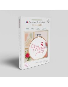 Borduurpakket French'kits - Dank je 2