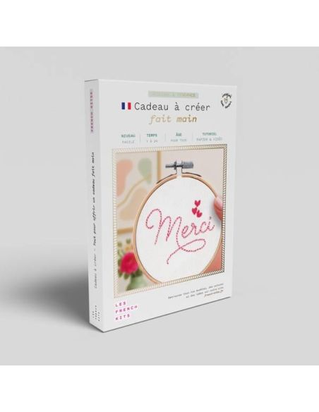 Borduurpakket French'kits - Dank je