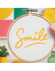 Borduurpakket French'kits - Smile