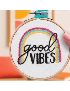 Borduurpakket French'kits - Good vibes