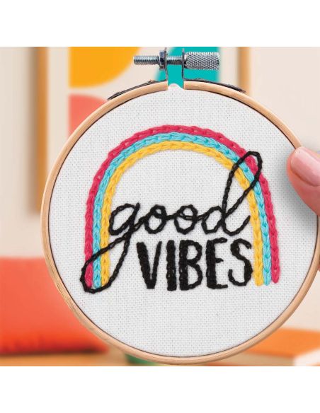 Borduurpakket French'kits - Good vibes