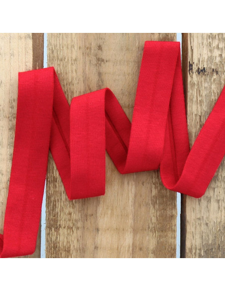 Katoenen biaisband - Rood