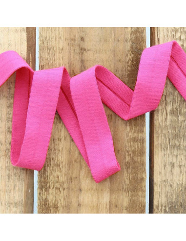 Katoenen tricot biais - Roze