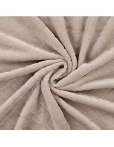 Zeemeermin minky stof - Taupe