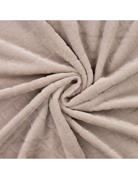Zeemeermin minky stof - Taupe