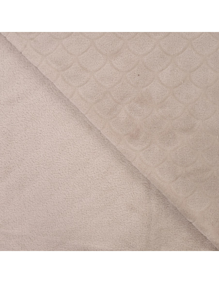 Zeemeermin minky stof - Taupe
