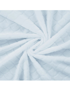 Zeemeermin minky stof - Babyblauw