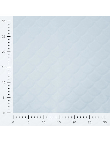 Zeemeermin minky stof - Babyblauw