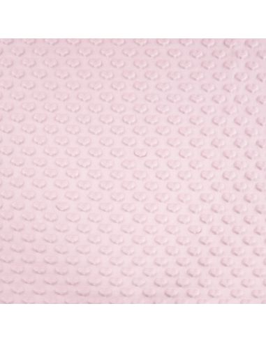 Minky stof hart - Babyroze