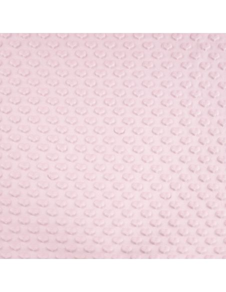 Minky stof hart - Babyroze