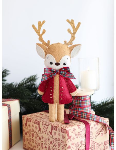 Mijn kerstversiering van vilt - 4 kersthangertjes
