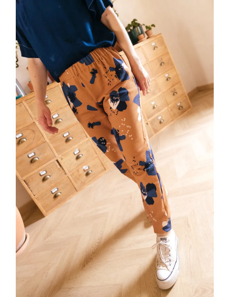 Sweatstof Anémona Camel - Églantine & Zoé