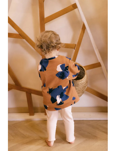 Sweatstof Anémona Camel - Églantine & Zoé