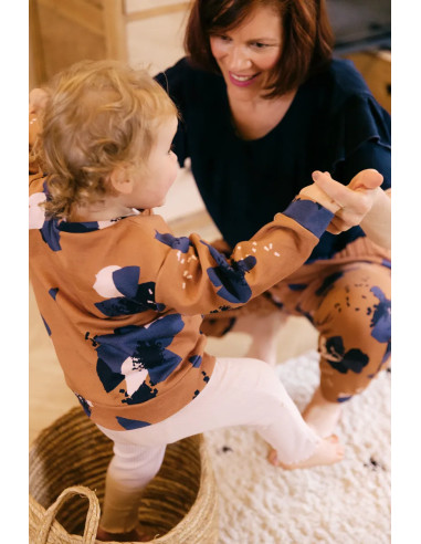 Sweatstof Anémona Camel - Églantine & Zoé