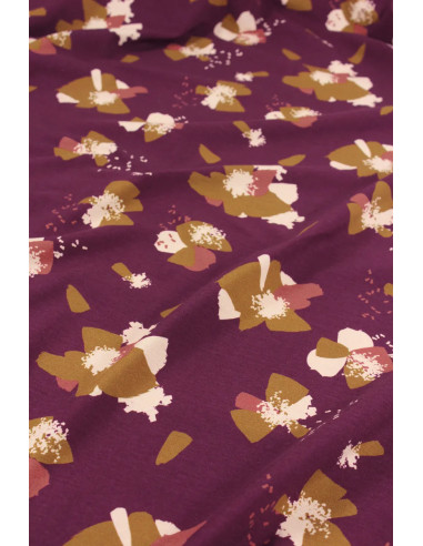 Anémona Mûroise katoenen jersey stof - Églantine & Zoé