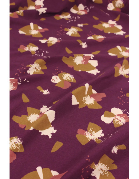 Anémona Mûroise katoenen jersey stof - Églantine & Zoé