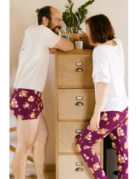 Anémona Mûroise katoenen jersey stof - Églantine & Zoé