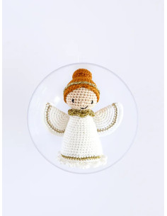 Gehaakte amigurumi kerstbal set - De engel 2