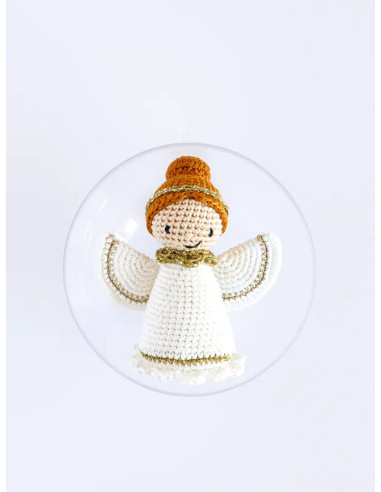 Gehaakte amigurumi kerstbal set - De engel