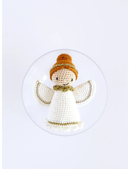 Gehaakte amigurumi kerstbal set - De engel