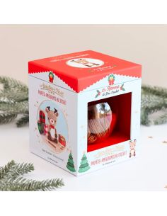 Gehaakte amigurumi kerstbal set - Het rendier
