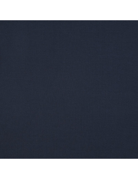 Fijn geribbelde katoenen jersey stof - Navy