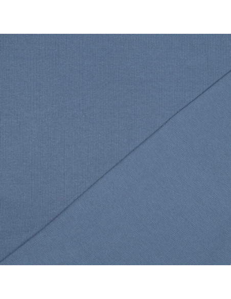 Fijn geribbelde katoenen jersey stof - Jeans