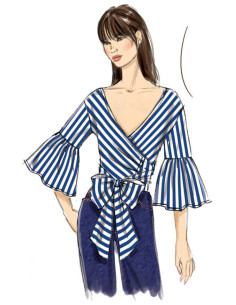 Patroon voor tops - Vogue 9315
