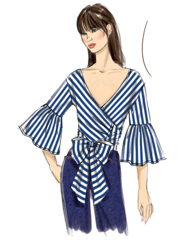 Patroon voor tops - Vogue 9315
