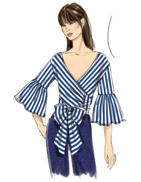 Patroon voor tops - Vogue 9315
