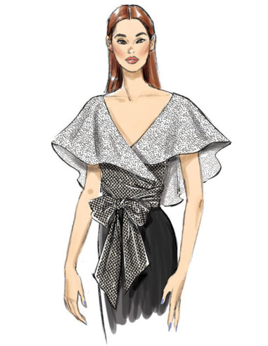 Patroon voor tops - Vogue 9315