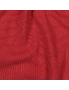 Fijn geribbelde katoenen jersey stof - Donkerrood 2