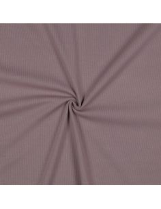 Fijn geribbelde katoenen jersey stof - Mauve