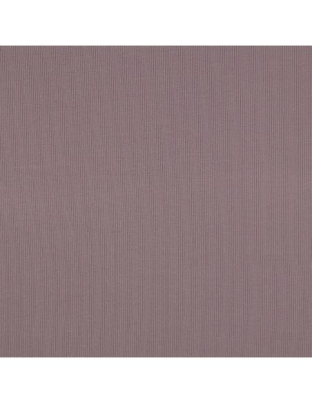 Fijn geribbelde katoenen jersey stof - Mauve