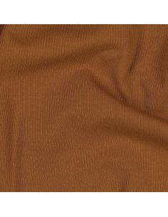 Fijn geribbelde katoenen jersey stof - Cognac 2
