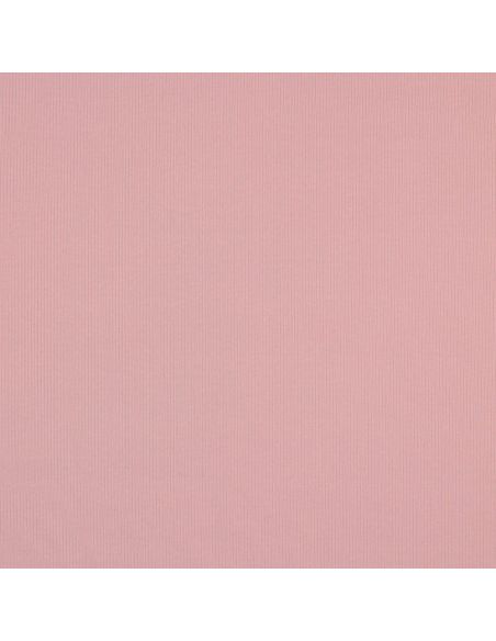 Fijn geribbelde katoenen jersey stof - Roze